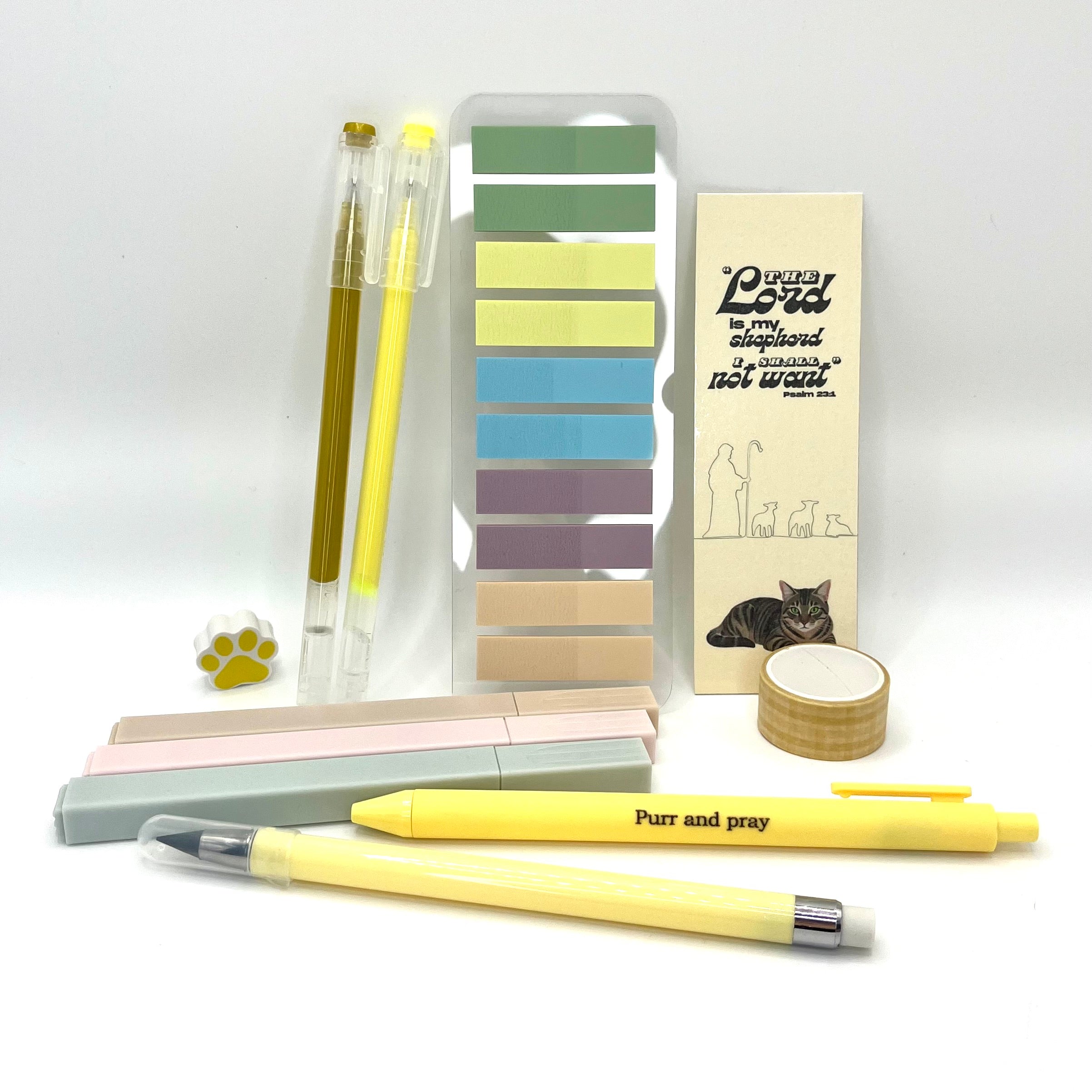 Sunny Honey Christian Journal Gift Set – A5 Bible Verse Notebook + Coordinated Stationery Kit + Faith Sticker Set