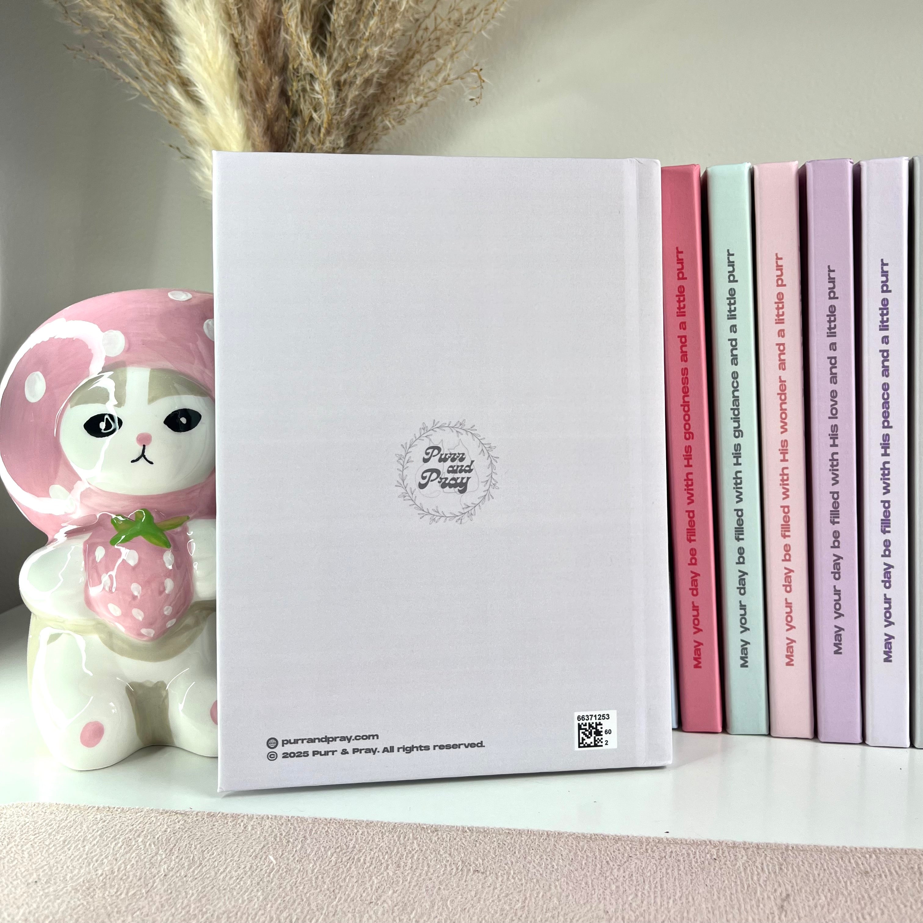 A back of a gray notebook.