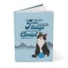 A5-christian-journal-front-cover-bible-verse-tuxedo-cat-blue Tuxedo Cat Christian Gift Set – Bible Journal, Stationery & Stickers