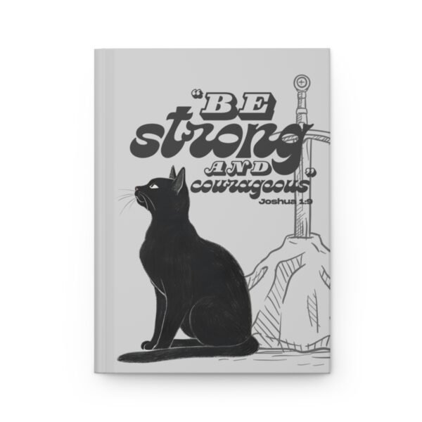 a5-christian-journal-front-cover-bible-verse-black-cat-gray-flat Black Cat Christian Gift Set – Bible Journal, Stationery & Stickers