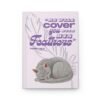 a5-christian-journal-front-cover-bible-verse-flat-gray-cat-lavender Gray Cat Christian Gift Set – Bible Journal, Stationery & Stickers