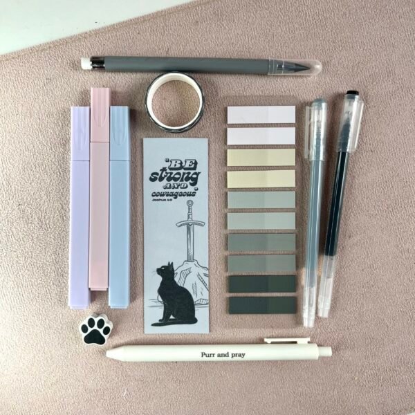 black_cat_stationery Black Cat Christian Gift Set – Bible Journal, Stationery & Stickers